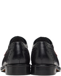 Chaussures brogues en cuir noires Stefan Cooke