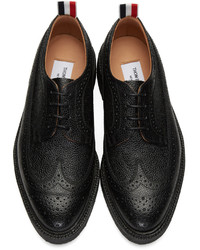 Chaussures brogues en cuir noires Thom Browne