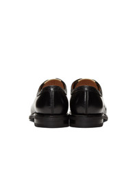 Chaussures brogues en cuir noires Gucci