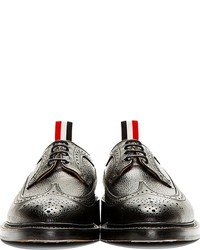 Chaussures brogues en cuir noires Thom Browne