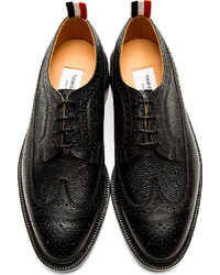 Chaussures brogues en cuir noires Thom Browne