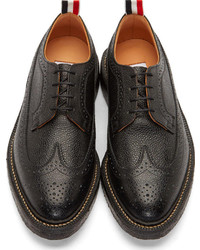 Chaussures brogues en cuir noires Thom Browne