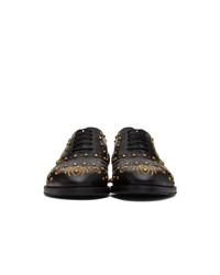 Chaussures brogues en cuir noires Gucci