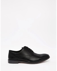 Chaussures brogues en cuir noires Asos