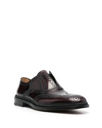 Chaussures brogues en cuir noires Ferragamo