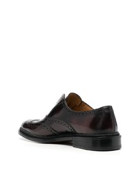 Chaussures brogues en cuir noires Ferragamo