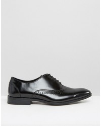 Chaussures brogues en cuir noires Asos