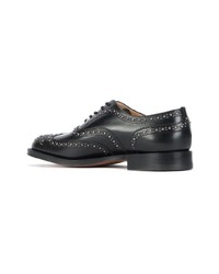 Chaussures brogues en cuir noires Church's