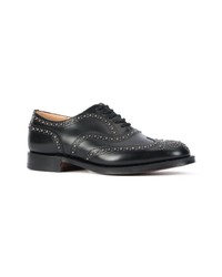 Chaussures brogues en cuir noires Church's