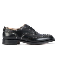 Chaussures brogues en cuir noires Church's