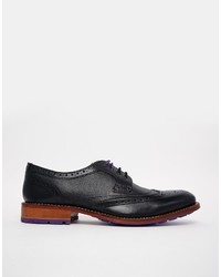 Chaussures brogues en cuir noires Ted Baker