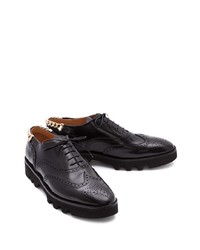 Chaussures brogues en cuir noires JW Anderson