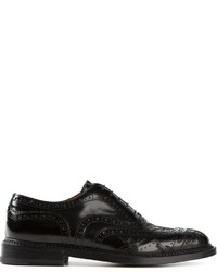 Chaussures brogues en cuir noires