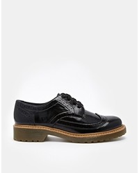 Chaussures brogues en cuir noires