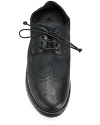 Chaussures brogues en cuir noires Marsèll