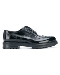 Chaussures brogues en cuir noires Dolce & Gabbana