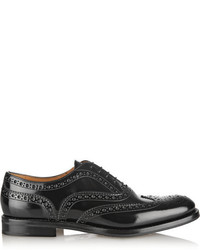 Chaussures brogues en cuir noires Church's