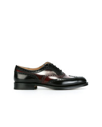 Chaussures brogues en cuir noires Church's