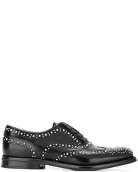 Chaussures brogues en cuir noires Church's