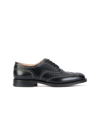 Chaussures brogues en cuir noires Church's