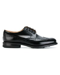 Chaussures brogues en cuir noires Church's