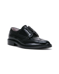 Chaussures brogues en cuir noires Alden