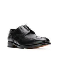 Chaussures brogues en cuir noires DSQUARED2