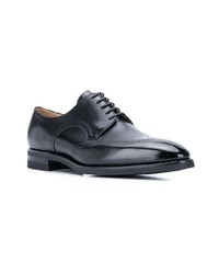 Chaussures brogues en cuir noires Bally