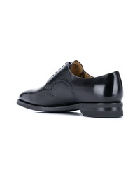 Chaussures brogues en cuir noires Bally
