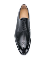 Chaussures brogues en cuir noires Bally