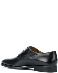 Chaussures brogues en cuir noires Corneliani