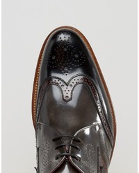 Chaussures brogues en cuir noires Jeffery West