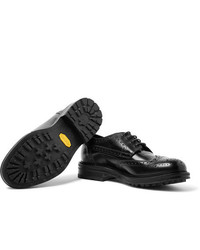 Chaussures brogues en cuir noires Dunhill