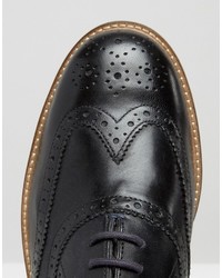 Chaussures brogues en cuir noires Ben Sherman