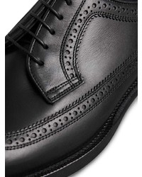 Chaussures brogues en cuir noires Burberry