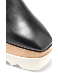 Chaussures brogues en cuir noires Stella McCartney