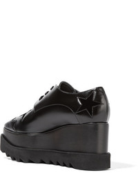 Chaussures brogues en cuir noires Stella McCartney