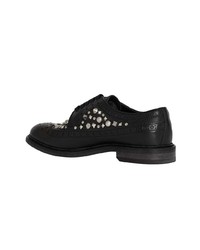 Chaussures brogues en cuir noires Burberry