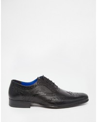 Chaussures brogues en cuir noires Red Tape