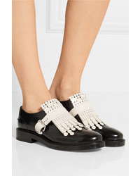 Chaussures brogues en cuir noires Tod's