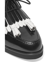 Chaussures brogues en cuir noires Tod's