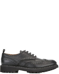 Chaussures brogues en cuir noires Givenchy