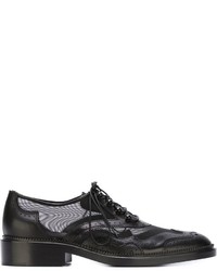 Chaussures brogues en cuir noires Givenchy