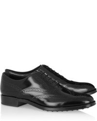 Chaussures brogues en cuir noires Tod's