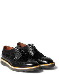 Chaussures brogues en cuir noires Paul Smith