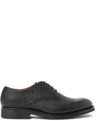 Chaussures brogues en cuir noires Grenson
