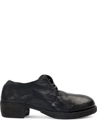 Chaussures brogues en cuir noires Guidi