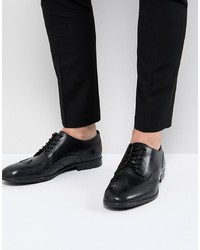 Chaussures brogues en cuir noires H By Hudson