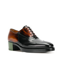 Chaussures brogues en cuir noires Walter Van Beirendonck