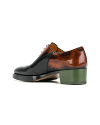 Chaussures brogues en cuir noires Walter Van Beirendonck